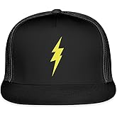 Spreadshirt Thunder Strike Yellow Lightning Bolt Trucker Hat