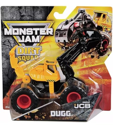 Amazon.com: Monster Jam, Official Dugg Dirt Squad Excavator