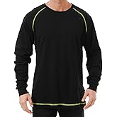 FR Shirts for Men 6 oz Hi Vis Fire Resistant Flame Resistant Long Sleeve Shirts High Visibility Cotton Welding Shirt CAT2