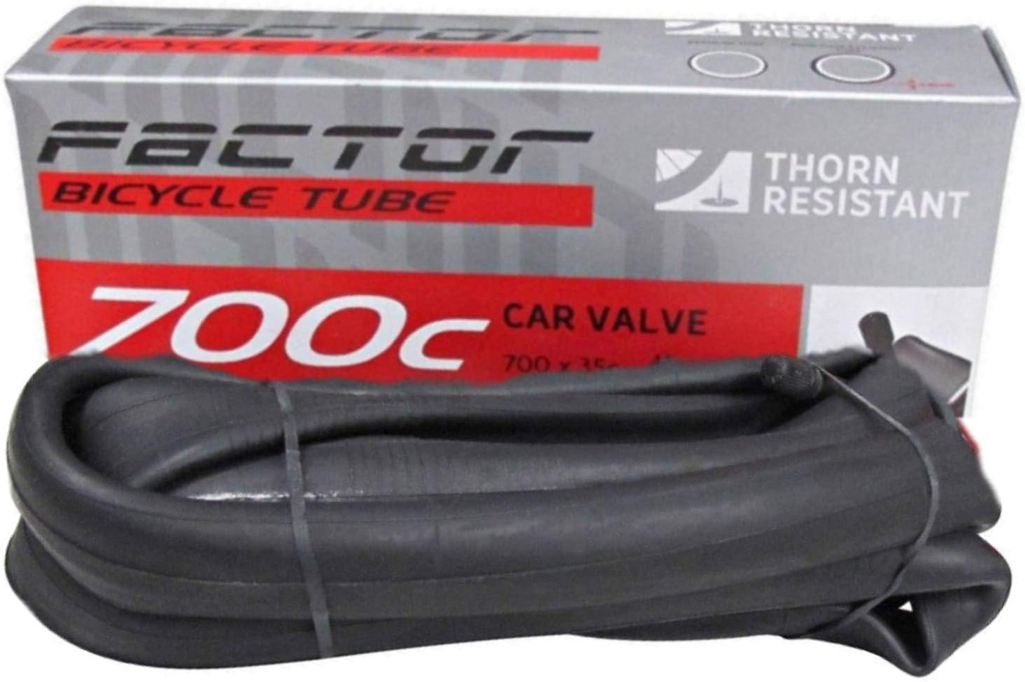 2 Pack Factor Bicycle Thorn Resistant Inner Tube 700 x 3545c Commuters Hybrids and More Fixies