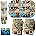 Pirate Ship Treasure Map Birthday Party Supplies Set Plates Cups Napkins Tableware Kit for 16 Guests by PCBS