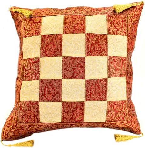 Game of Chess Accent Pillow Cover, Set of 2, Red