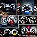 BOODLED 20pcs Super Bright 3020 SMD T5 Canbus Error Free Instrument Speedo Gauge Cluster 37 73 74 79 17 57 LED Lights bulb (Super White 6000k~6500K)