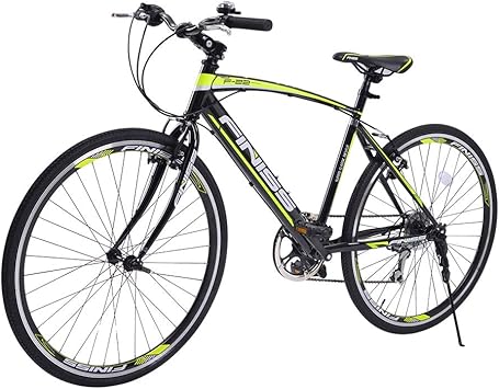 Amazon クロスバイク マウンテンバイク 自転車 シマノ製6段変速 26インチ カギ付き Pl保険付 グリーン Company J クロスバイク