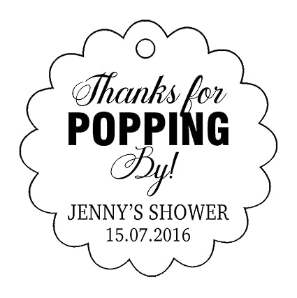 Amazon Com 100 Pcs Personalized Baby Shower Favors Tags Custom