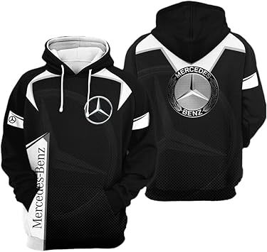 mercedes benz zip up hoodie
