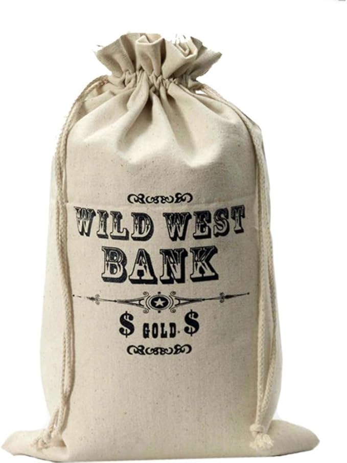 Wild West Bank Money Bag Clothing