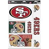WinCraft San Francisco 49ers Official NFL 11 inch x 17 inch Car Window Cling Decal by 037534