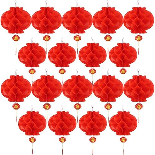 Download LiuXi 20 PCS Lanternes en Papier Rouge Extensible Plug-in Lanternes De Style Oriental avec des Lumières pour Le Nouvel an Chinois Fêtes Chambre Décoration PDF