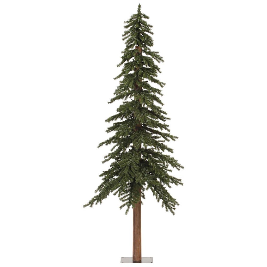Vickerman Natural Alpine Tree-Unlit, 7-Feet, Green