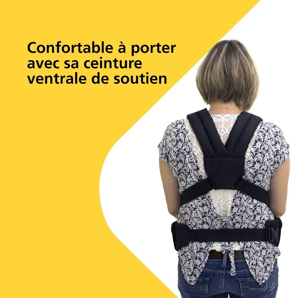 Safety 1st Porte Bebe Ventral Uni T Naissance A 9 Mois 9 Kg Black Chic Amazon Fr Bebes Puericulture