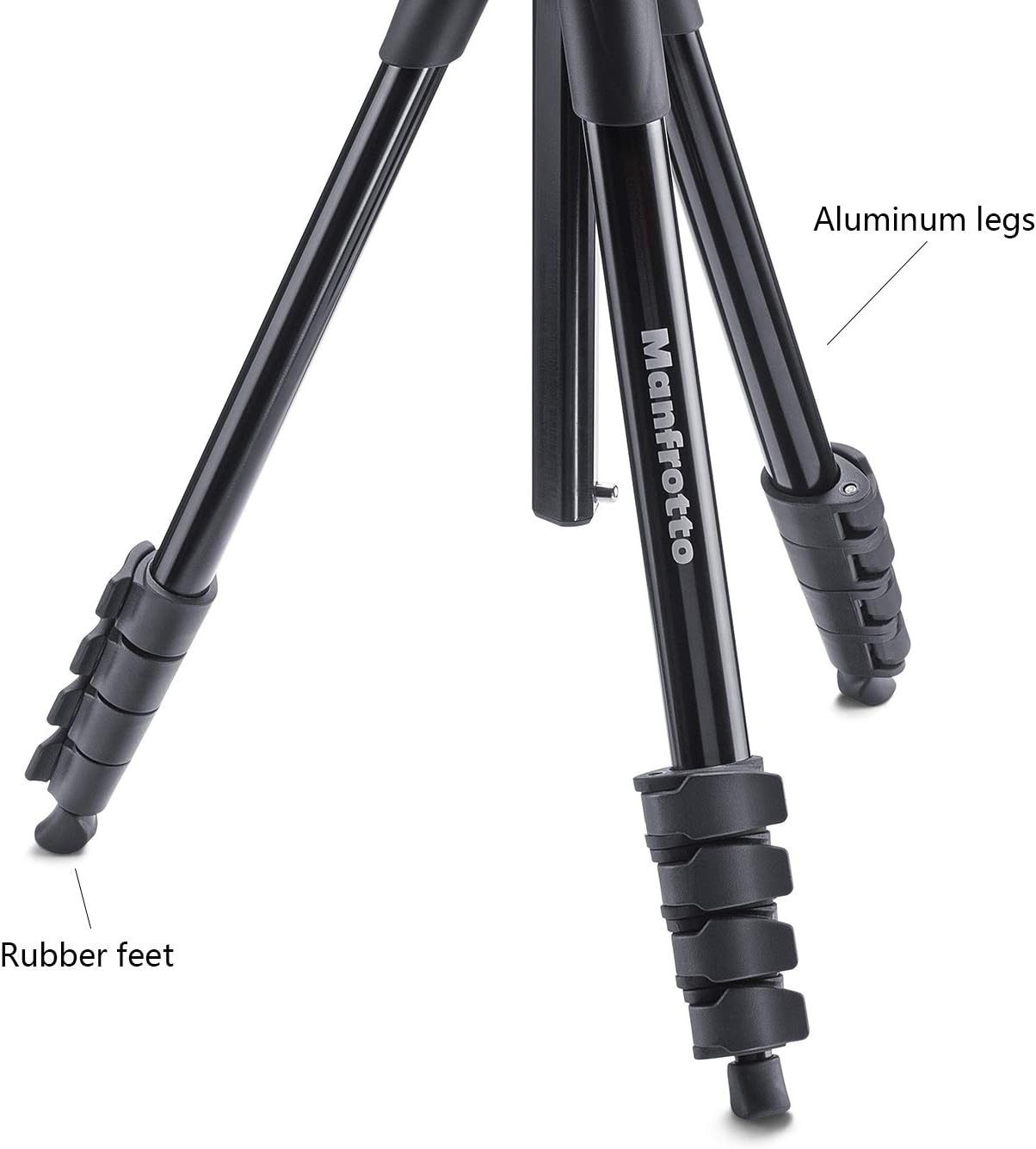 Manfrotto Compact Action Aluminum 5-Section Tripod Kit with Hybrid Head, Black (MKCOMPACTACN-BK) : Camera & Photo