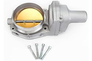 WOWAUTO 12605109 90mm Throttle Body Gold Compatible With LS3 LS7 L99 Corvette Camaro SS Z06 G8 (90mm)