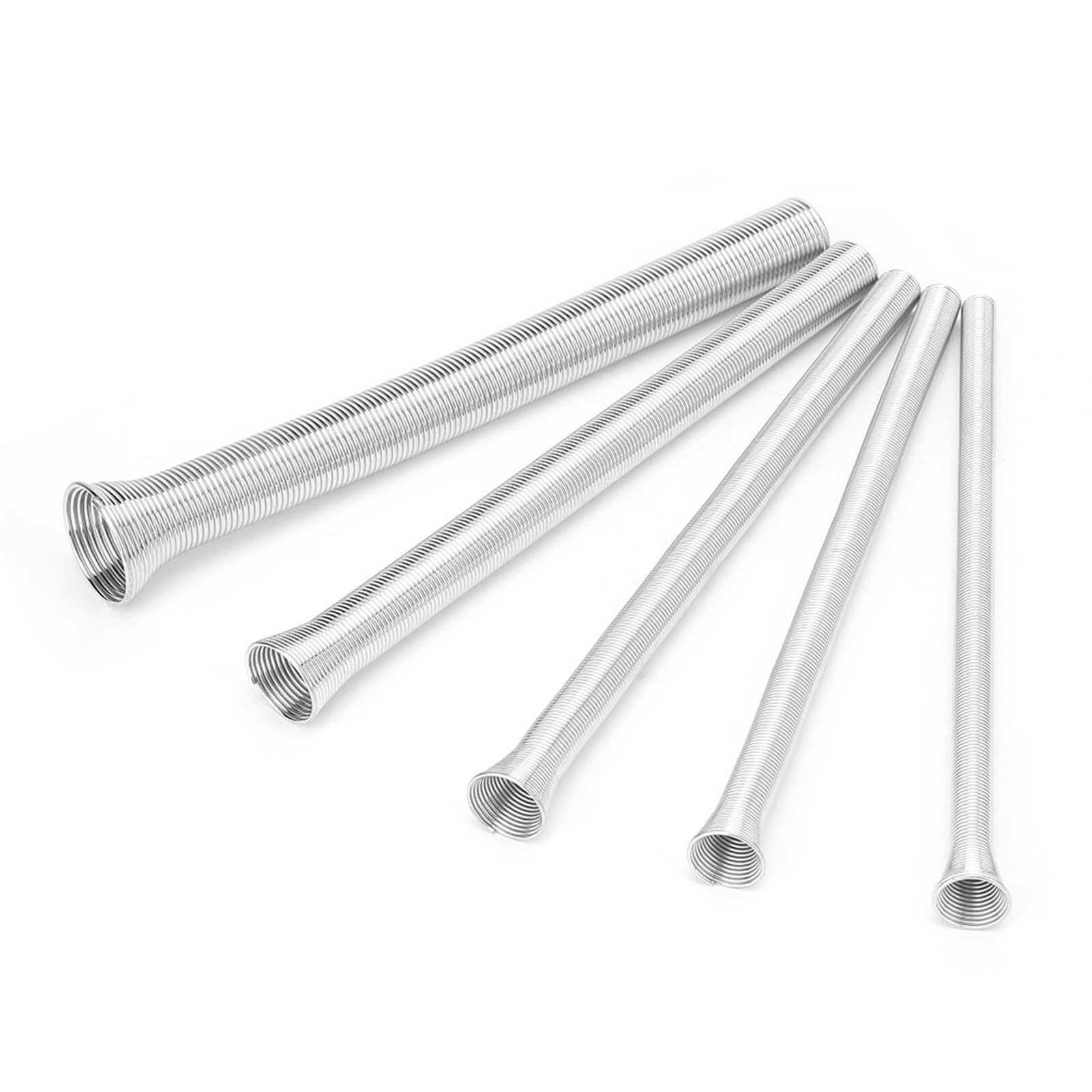 5Pcs 21cm Super Elastic Steel Spring Tube Bender PVC Electrical Wire Bending Pipe Bending Spring Tube for Soft Copper Tubes