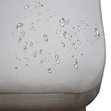 QBC Branded Gotcha Covered Classic Collection 55 prcnt Cotton and 42 prcnt poly jersey Mattress Protector - Split Head King Size Up to 18 in Deep ProfileEcru Color -Plus eGuide