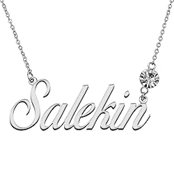 LikeFun Custom My Name Necklace with Birthstone