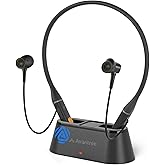 Avantree Loop Dock – Auracast & Bluetooth Neckband Earbuds with Drop-in Charging Dock, Low-Latency Audio, 3 EQ Modes with Voice Clear, Comfortable All-Day Wear for TV, PC, Phone & Daily Listening