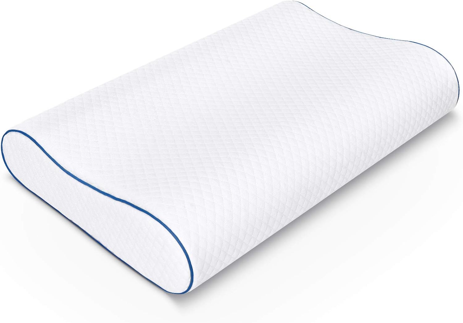 SORMAG Memory Foam Pillow, Neck Pillows for Pain Relief Sleeping, Cooling Gel Cervical Pillow for Neck Pain, Ergonomic Contour Pillow for Side and Back Sleepers, Bed Pillows for Sleeping, Queen Size