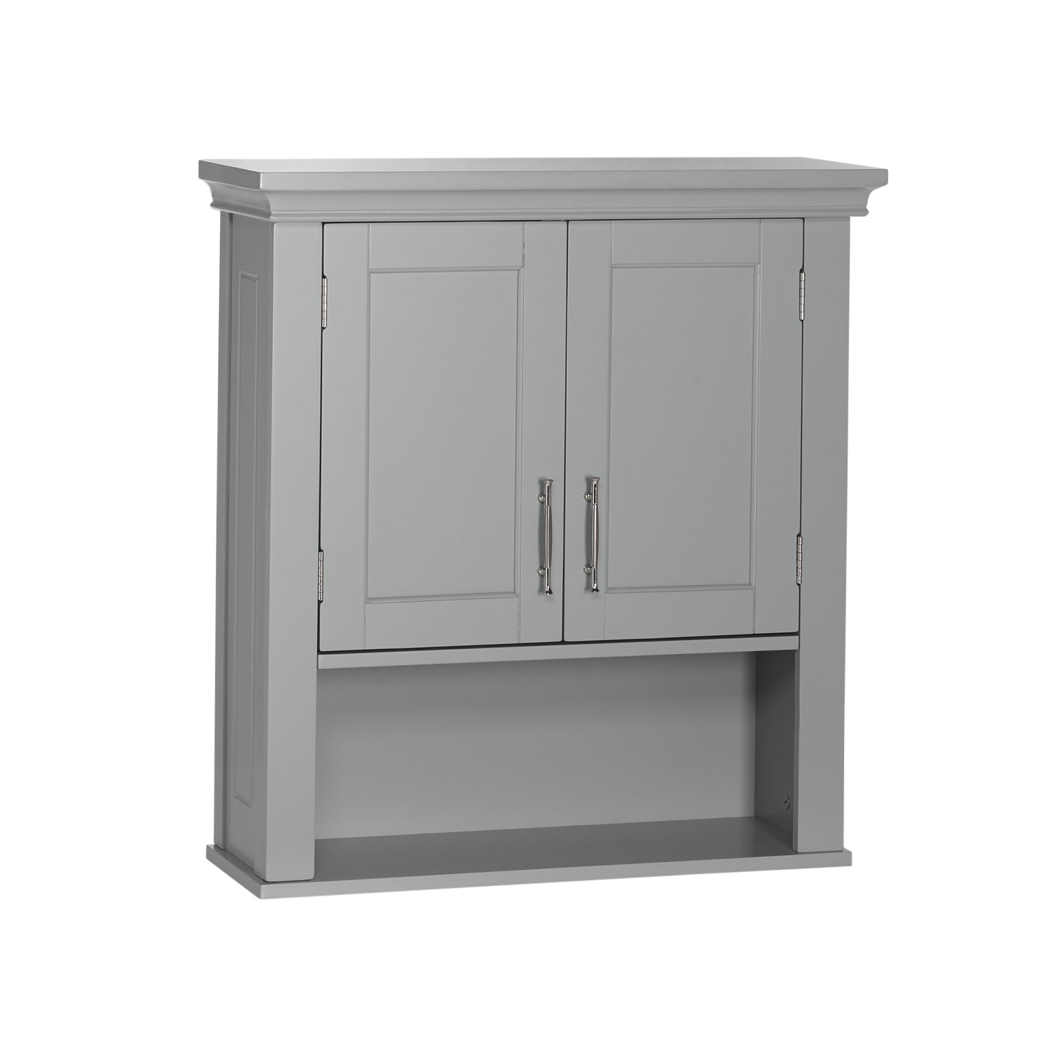 RiverRidge Somerset Collection Two-Door Wall Cabinet, Gray