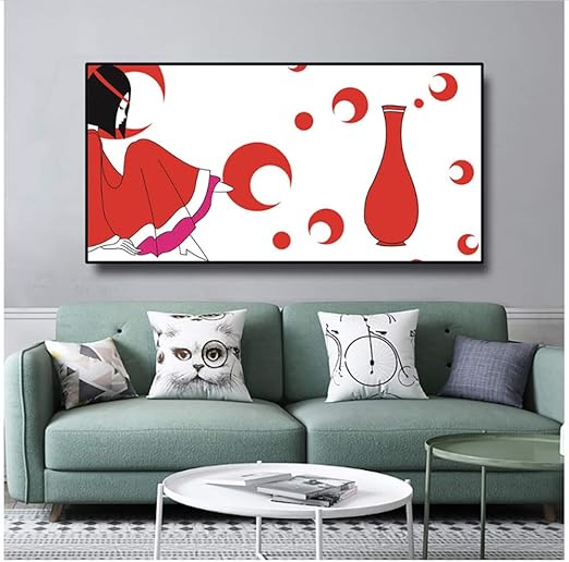 Amazon.com: Wall Art Girl Decor Wall Picture for Bedroom Kids Room