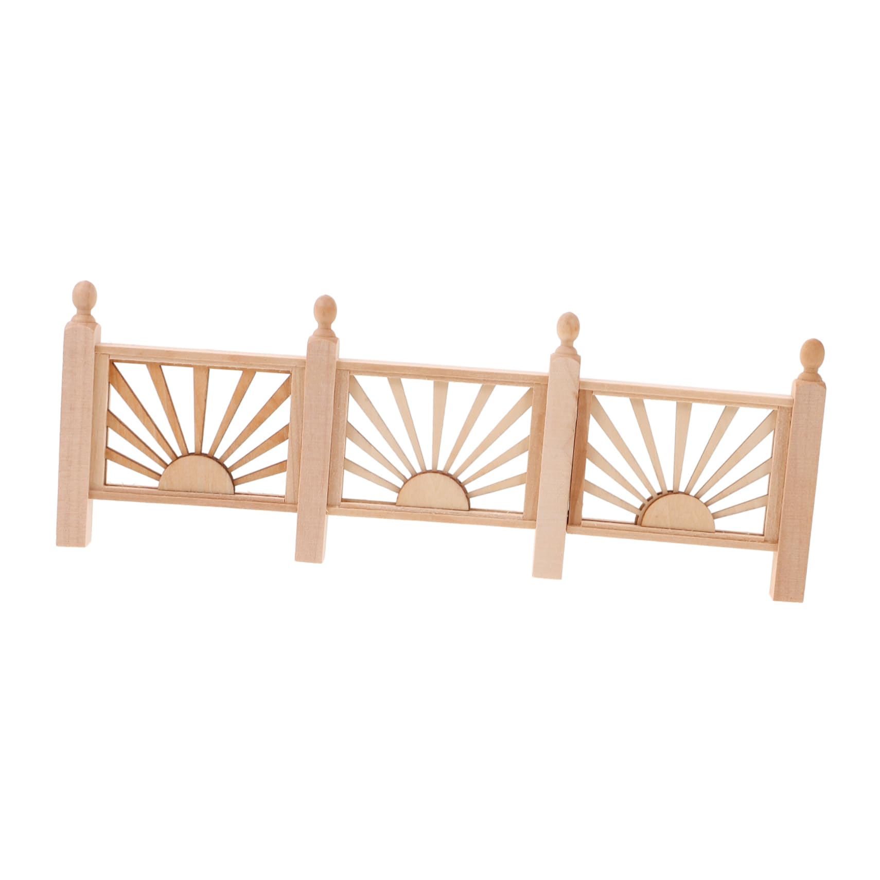 Photo 1 of Dollhouse Miniature Railing Model Wooden Furniture Fence Epitome Accessories DIY Crafts Playset for Kids DIY Fairy Garden