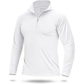 Boladeci Men's UPF 50+ Sun Shirts 1/4 Zip Long Sleeve SPF UV Protection Lightweight Quick Dry Quarter Zip Golf Shirts