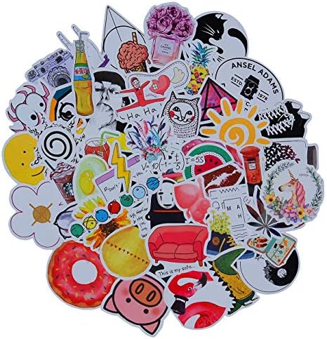 Cute Girl Laptop Stickers, Cartoon Waterproof Vinyl Sticker for Water Bottle Computer Notebook Car Skateboard Motorcycle Bicycle Luggage Guitar Bike Decal 50 Pack (Style - C)