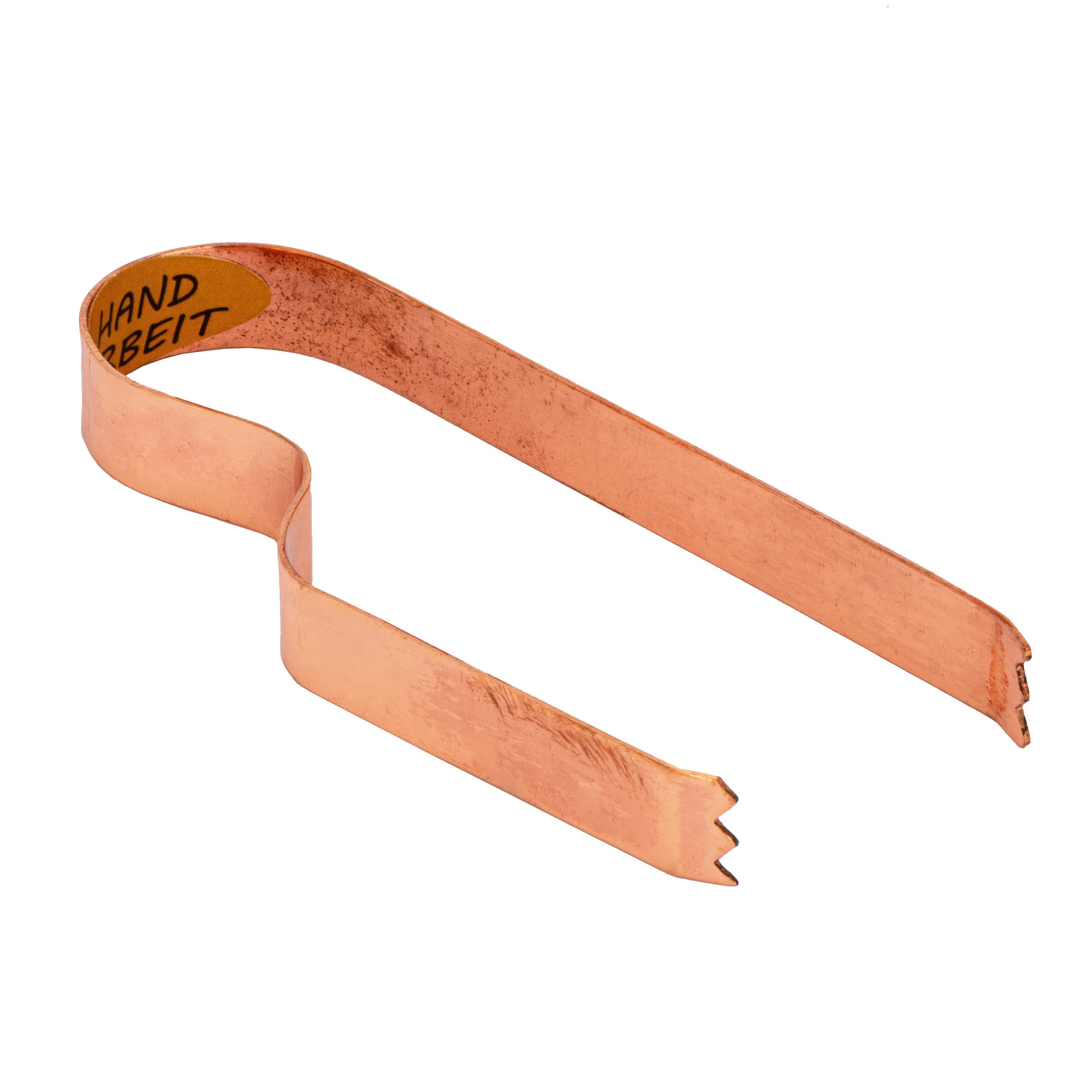 NKlaus Copper Charcoal Tongs 10 x 4 cm Smoking Accessories for Charcoal Barbecue Tongs Shisha Tongs 15008