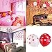 Latex Balloons for Wedding, Birthday, Anniversary and Special Occasions, 6pcs Hanging Hearts and 20pcs Balloons