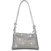 Octwine Rhinestones Evening Bucket Purse Handbag - Sparkly Shoulder Bag for Women's Party Prom