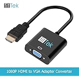 HDMI To VGA, fitTek&reg; HDMI Converter, VGA Adapter, HDMI to Vga Adapter, HDMI Vga Adapter , HDMI to VGA Converter with Audio