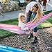 Wise Owl Outfitters Kids Hammock - Small Camping Hammock, Kids Camping Gear w/Tree Straps and Carabiners for Indoor/Outdoor Use, Kid Size Lavender & Pink