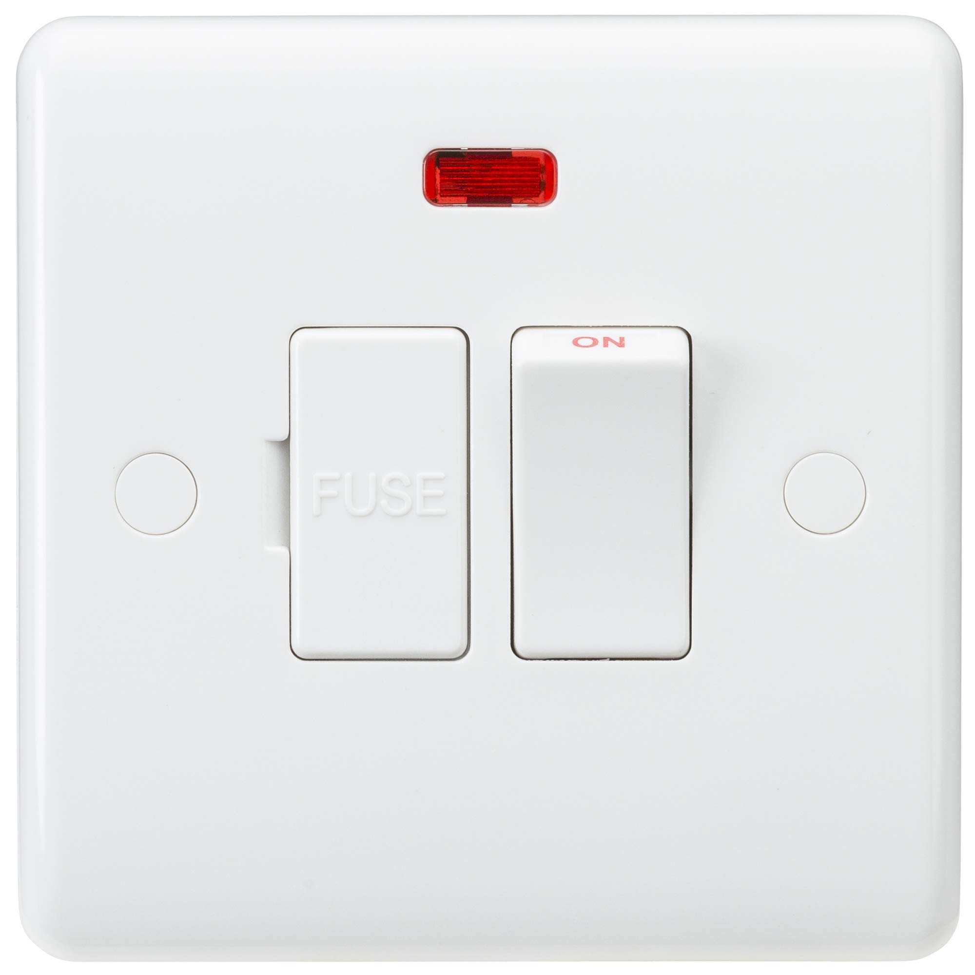 Knightsbridge CU6300N Curved Edge 13A DP Switch, White