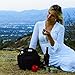 LunchFox Designer Neoprene Lunch Bag Tote for Adults (Men & Women), Black - Midnight on Mulholland