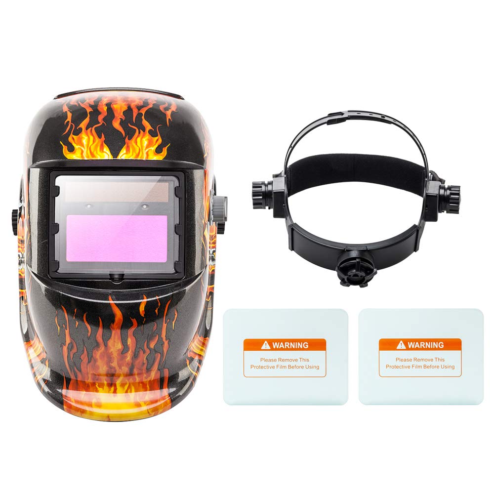 Blue Racer Z ZTDM Welding Helmet Solar Auto Darkening,Adjustable Shade Range DIN 913/Rest DIN 4