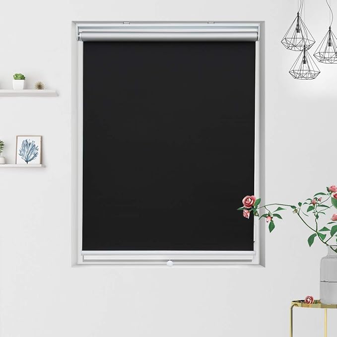 Grandekor Blackout Roller Shades Black Roller Blinds