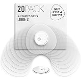 Not Just a Patch Freestyle Libre 3 Plus Sensor Covers - 20 Pack, Clear | Waterproof adhesive cover with secure 10-14 day hold and precision-cut vent for Freestyle Libre 3 and Libre 3 Plus.