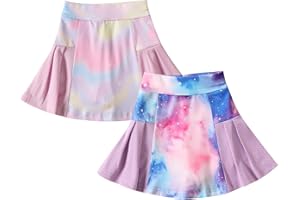 Neutocd Girls Tennis Skirt Skorts for Girls High Waisted Athletic Pleated Skirts with Shorts for Golf Pickleball Running