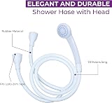 Blue Canyon Lunar Double Tap Shower Attachment for Bath Taps 1.5m White view 5