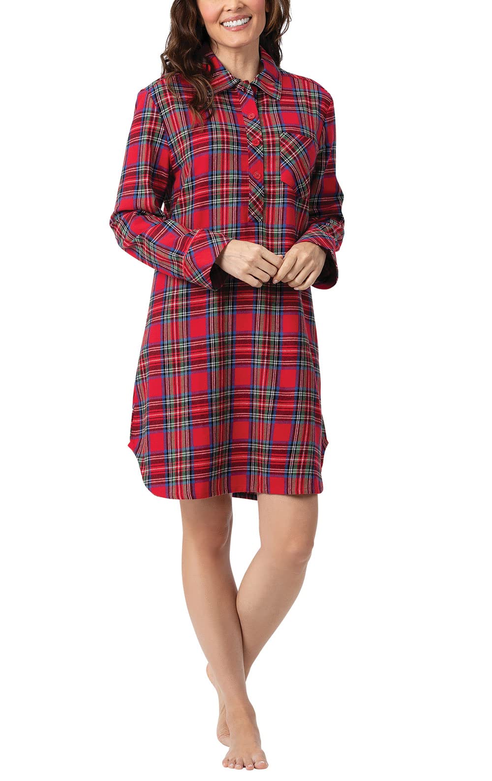 PajamaGram Flannel Nightgown - Christmas Nightgown For Women, Stewart, MD Image