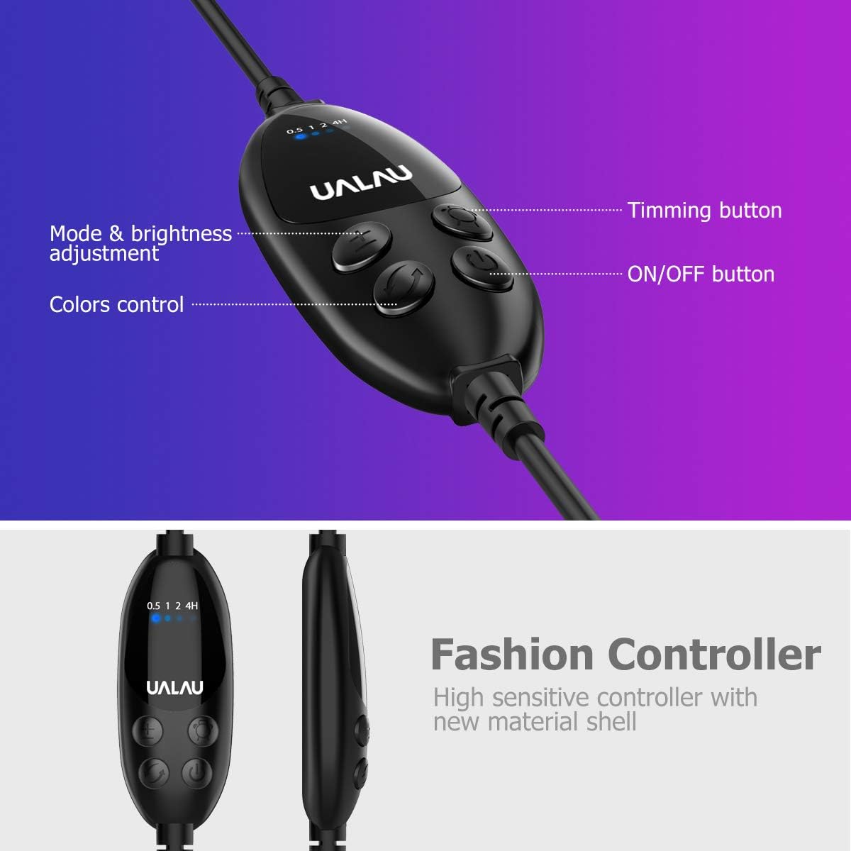 UALAU 72 LED USB Interior Car Lights: Automotive