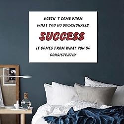 Success Motivational Canvas Wall Art Inspirational