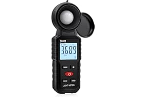 Mcbazel Digital Illuminance Light Meter, Photometer Light Intensity Sense Tester with LCD Display,Lux Meter Range up to 200,000 Lux for Grow Plants/Photography/Indoor/Garden