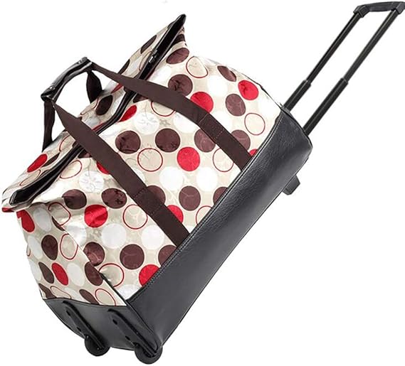 TFTREE Luggage bag Wheel Travel Tote Bag Collapsible Duffel Bag Women's