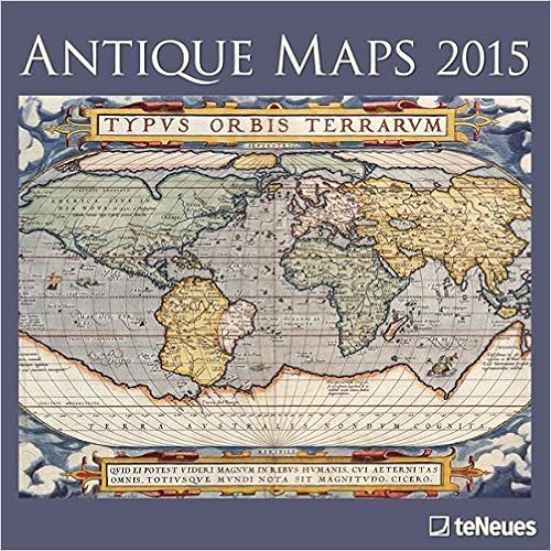 2015 Antique Maps 30x30 Grid Calendar