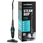 PurSteam Multi-Surface Steam Mop Floor Cleaner for Hardwood, Tile &amp; Carpet | Multi-Surface Floor Cleaner for Hardwood, Tile, Laminate &amp; Carpet | Fast Heating, Lightweight &amp; Chemical-Free Cleaning