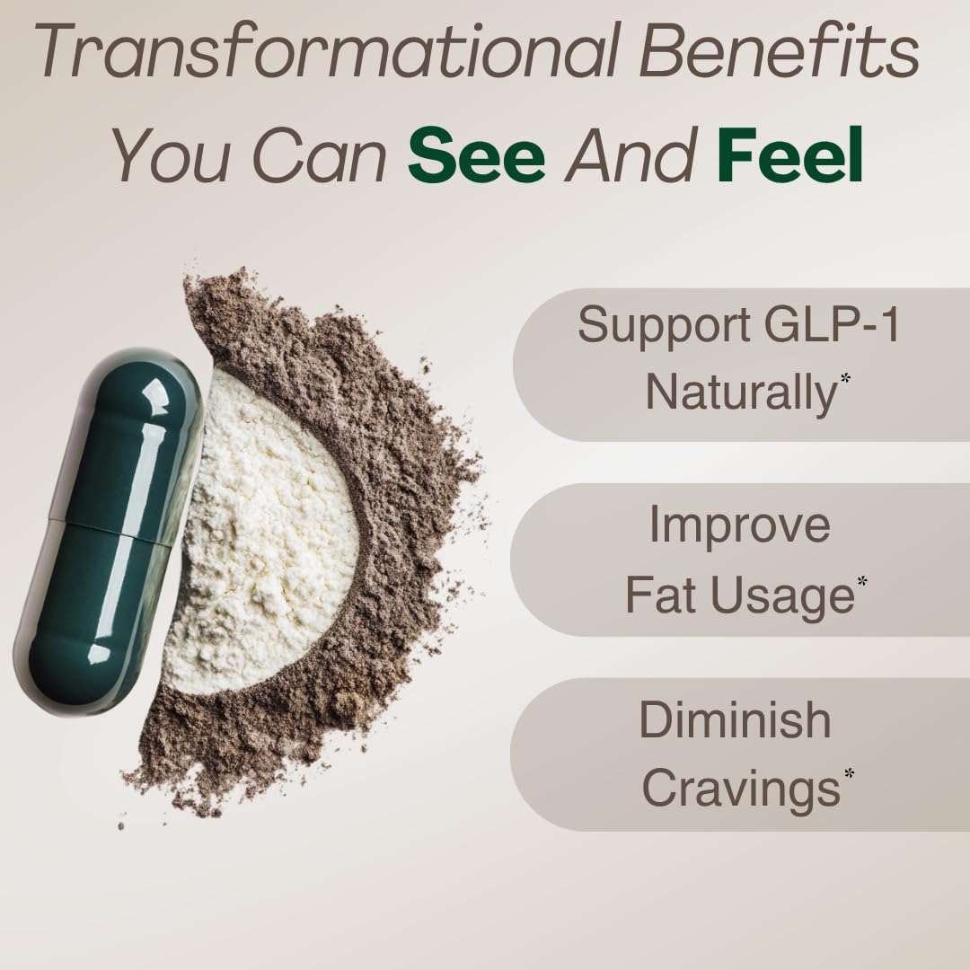 GLP-1 Supplement for Women and Men | Hunger & Metabolism Support - Expert Formulated to Support GLP1 | Probiotic and Prebiotic (60 Capsules)
