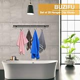 BUZIFU 20 Pcs Laundry Hooks Clips Hangers Anti-Slip 360° Rotating view 7