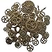Steampunk Gear Cog, Clock Face, Wheel Skeleton Watch Pendant, Antique Charms by N'joy (5.5 oz/150G, 70PCS-Antique Bronze)