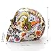 Tvoip Creative Colorful Pattern Skull Ornaments Resin Halloween Horror Modern Skull Statue Personality Home Decoration